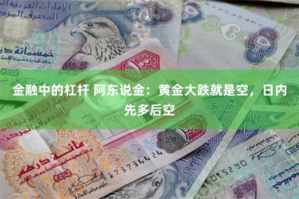 金融中的杠杆 阿东说金：黄金大跌就是空，日内先多后空