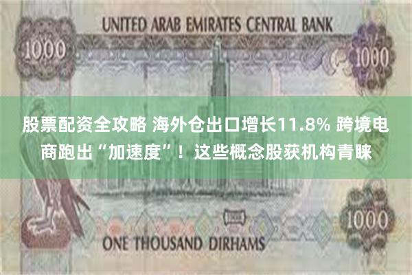 股票配资全攻略 海外仓出口增长11.8% 跨境电商跑出“加速度”！这些概念股获机构青睐